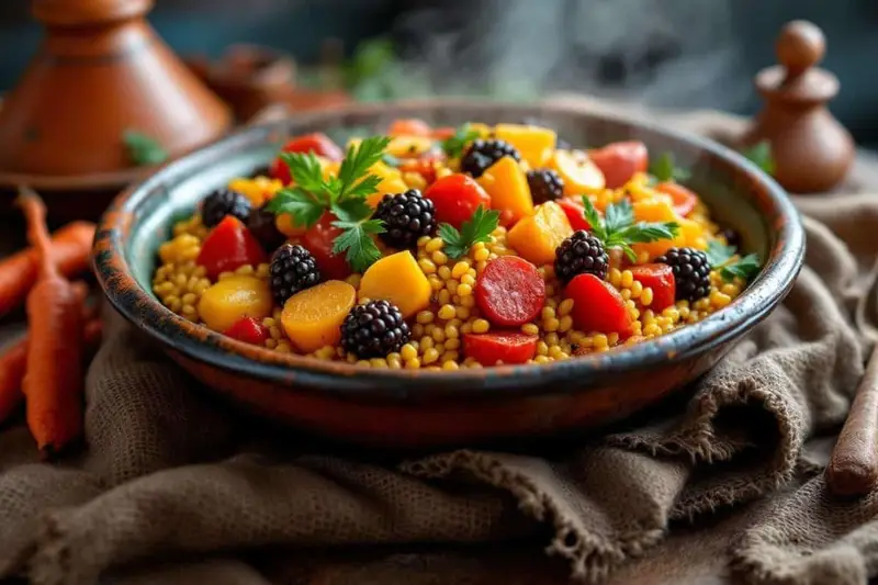 Recette de tajine de légumes racines au millet